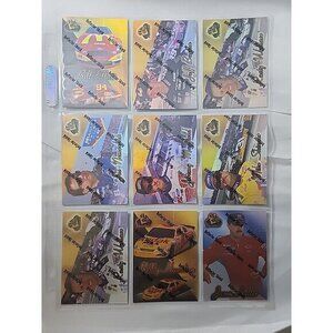 1998 Press Pass Premium REFLECTORS LOT of 9 Cards, W/ Reflector Shields MINT